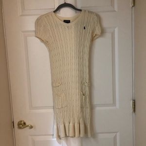 Ralph Lauren cream sweater dress